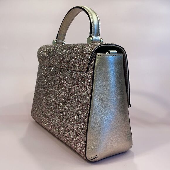 ✨HOST PICK ✨ Kate Spade Pink, Silver and Champagne Sparkly Top Handle Handbag… - Picture 5 of 16